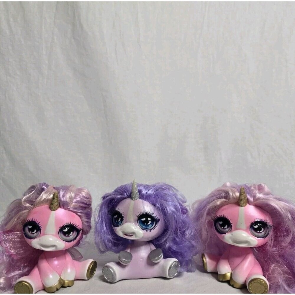 MGA Poopsie Q.T. Unicorns Penelope Proud Pink Poopsie & FiFi Frazzled Lot Of 3